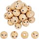 30 шт. Бусины из натурального дерева WOOD-FG0001-15A-1