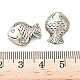 Сплавочные овальные бусины тибетского стиля  TIBEB-L008-01B-AS-3