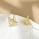 Серьги-гвоздики из циркония EJEW-R016-26G-11-3