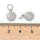 Латунные микро проложить кубического циркония подвески KK-D386-16P-02-3
