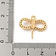 Латунные микропаве прозрачные подвески с фианитом KK-Z057-03G-3