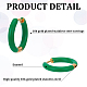 4 пара двухцветных серег-колец Huggie Hoop из нержавеющей стали 304 с покрытием из настоящего 4-каратного золота и эмалью EJEW-AN0004-69-3