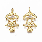 Латунные подвески KK-Q252-015G-NF