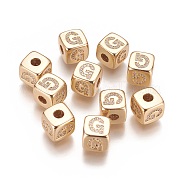 Латунные микро проложить кубического циркония бусы KK-K238-16G-G