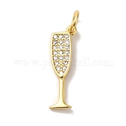 Кубические подвески из латуни с микропаве KK-U027-07G-02