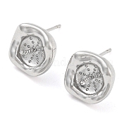 Латунные серьги-гвоздики KK-L208-49P