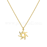 Серебряные серьги-пусеты и кулон с подсолнечником s925 BH7572-2