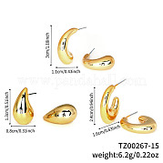3 пара элегантных модных пластиковых сережек ZG6884-13