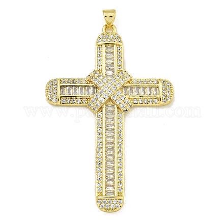 Подвески из кубического циркония с покрытием из латуни KK-U029-02G-02-1