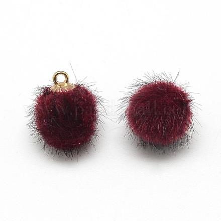 Подвески из искусственного меха норки WOVE-S084-36I-1