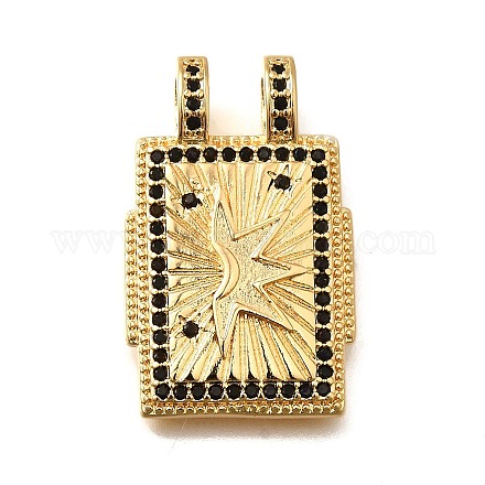 Латунные микро проложить кубического циркония подвески KK-U055-06C-1