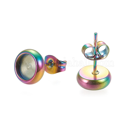 Ионное покрытие (ip) серьги-гвоздики из нержавеющей стали 304 STAS-K202-05B-M-1