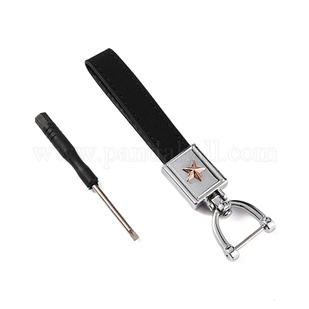 Брелки из воловьей кожи KEYC-WH0018-52A-1