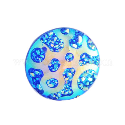 Druzy смолы кабошоны CRES-Q191-HA025-1-1