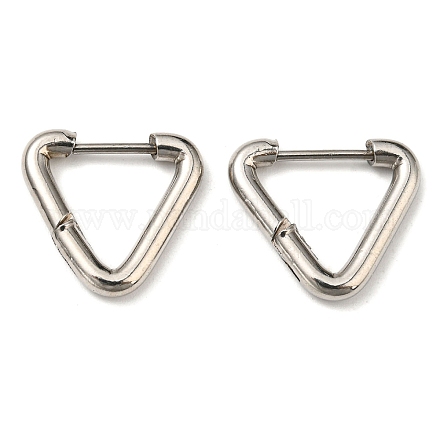 Серьги-кольца Huggie Hoop из нержавеющей стали EJEW-E602-01P-1