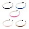 Plain Headwear Hair Accessories Plastic Hair Band Findings, with Teeth, with Grosgrain Ribbon, Mixed Color, 110~114x9~9.5mm