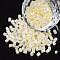 8/0 Two Cut Glass Seed Beads, Hexagon, Ceylon, Lemon Chiffon, 2.5~3x2.5mm, Hole: 0.9mm, about 15000pcs/bag