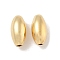 Brass Beads, Cadmium Free & Nickel Free & Lead Free, Oval, Real 18K Gold Plated, 8x4mm, Hole: 1mm