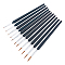 SUPERFINDINGS 11 size Fine Tip Detail Painting Brushes Black Calligraphy Brushes Pen Set Black Wooden Brush Miniature Paint Brushes Kit Thin Tiny Paint Brush Set for Professional Calligraphy