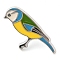 Bird Platinum Alloy Enamel Brooches, Colorful, Parrot, 25.5x12.5mm
