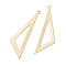 BENECREAT 30PCS Triangle Hollow Frame Pendant 14K Gold Plated Triangle Brass Pendant Charms for Earrings Jewelry Making
