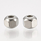 Tarnish Resistant Eco-Friendly 201 Stainless Steel Beads, Faceted, Rondelle, Stainless Steel Color, 3.5x4x4mm, Hole: 1.5mm