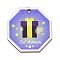 Eid-Mubarak Theme, Wood Pendants, with Masjid Pattern, Octagon, Medium Orchid, 49x49x2mm, Hole: 3mm