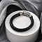 Leather Braided Cord Bracelets, with 304 Stainless Steel Clasps, Black, 8-3/4x3/8 inch(22.3x1cm)