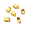 Alloy European Beads, Rectangle, Matte Gold Color, 9.5x5.5x5mm, Hole: 4x7.7mm