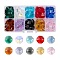 100Pcs 10 Colors Electroplate Glass Links Connectors, Faceted, for Chandelier Prism Beads Chain, DIY Craft Jewelry Decoration, Octagon, Colorful, 14x14x7.5mm, Hole: 1.6mm, about 10pcs/color