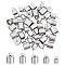 UNICRAFTALE 50pcs Stainless Steel Cord Ends, 6/7/8/9/10mm Fasteners Cord Ends Caps, 5 Sizes Smooth Surface Tube Cord End Jewelry Making Terminators End Tips 11-15mm Long