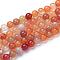 Natural Carnelian Bead Strands, Round, 6mm, Hole: 1mm, about 61pcs/strand, 14.3 inch