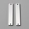 304 Stainless Steel Connector Charms, Rectangle, Stainless Steel Color, 35x6x1.5mm, Hole: 1.5mm