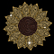Glass Hotfix Rhinestone, Iron on Appliques, Costume Accessories, for Clothes, Bags, Pants, Sunflower, 297x210mm