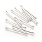 Tarnish Resistant 201 Stainless Steel Links connectors, Bar, Stainless Steel Color, 36x1.5x1.5mm, Hole: 1.2mm