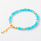 Simple Design Natural Amazonite Beaded Bracelets for Women, 15.75 inch(40cm)