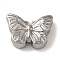 Non-Tarnish 304 Stainless Steel Beads, Butterfly, Stainless Steel Color, 13x18.5x6mm, Hole: 1mm