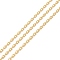 Brass Cable Chains, Long-Lasting Plated, Soldered, with Spool, Cadmium Free & Lead Free, Real 18K Gold Plated, 2.2x1.4x0.4mm