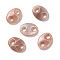 Natural Sunstone Connector Charms, Pig Nose, 25x18x6.5mm, Hole: 6mm