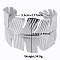 Non-Tarnish Stylish European and American Feather 304 Stainless Steel Cuff Bangles for Women