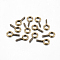 Iron Screw Eye Pin Peg Bails, For Half Drilled Beads, Antique Bronze, 13x6.5x1.5mm, Hole: 4mm, Pin: 1.5mm