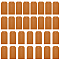 Imitation Leather Tags, Thermo Discolor Leather Stamping Blank Tag, Heat Transfer Blanks, Rectangle, Peru, 91x45x2mm, Hole: 3mm