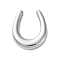 Non-Tarnish 304 Stainless Steel Pendants, Horseshoe Charm, Stainless Steel Color, 16x14x3mm, Hole: 1.5mm