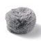 Girls Alloy Hair Ties, Ponytail Holder, Slap Hair Accessories, with Plush, Dark Gray, 29x53x28mm