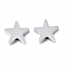 Tarnish Resistant 304 Stainless Steel Beads, Star, Stainless Steel Color, 9x10x3mm, Hole: 2mm