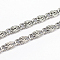 Tarnish Resistant 304 Stainless Steel Lumachina Chains, Soldered, Stainless Steel Color, 11x4.5x1mm