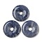 Dyed & Heated Natural Blue Aventurine Pendants, Donut Charms, 39~40.5x5~7mm, Hole: 8~8.5mm