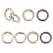 8Pcs 4 Color Alloy Spring Ring Clasps, Bag Replacement Accessories, O Rings, Mixed Color, 2pcs/color