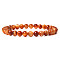 Synthetic Sun Tiger Eye Round Beaded Stretch Bracelet