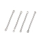 Tarnish Resistant 304 Stainless Steel Link Connectors, Rectangle, Stainless Steel Color, 25x2x1mm, Hole: 1.2mm